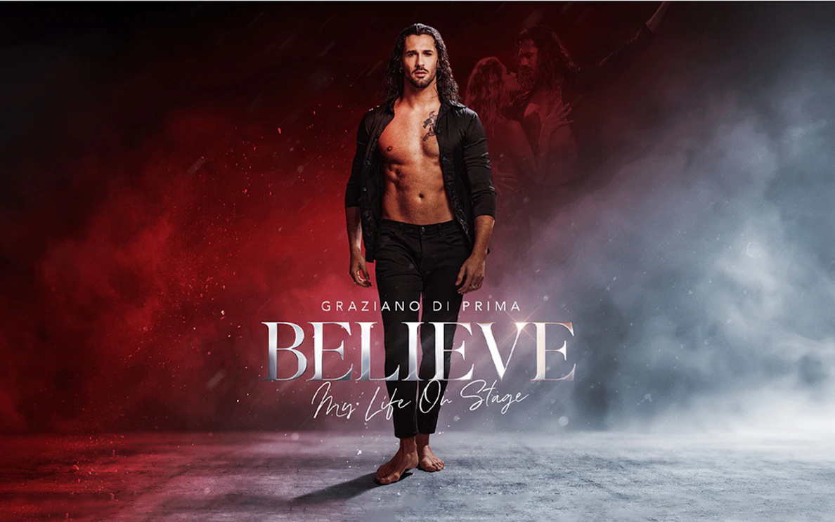 Graziano di Prima performing in "Believe" stage show.