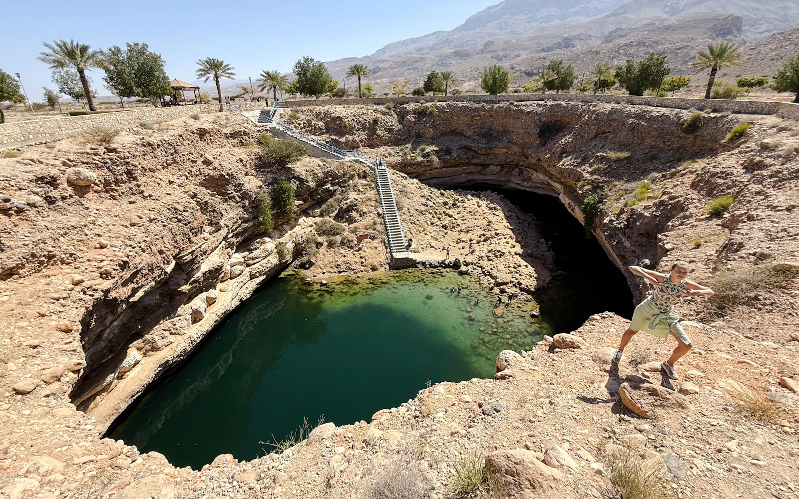 From Muscat: Private Wadi Shab & Bimmah Sinkhole Tour