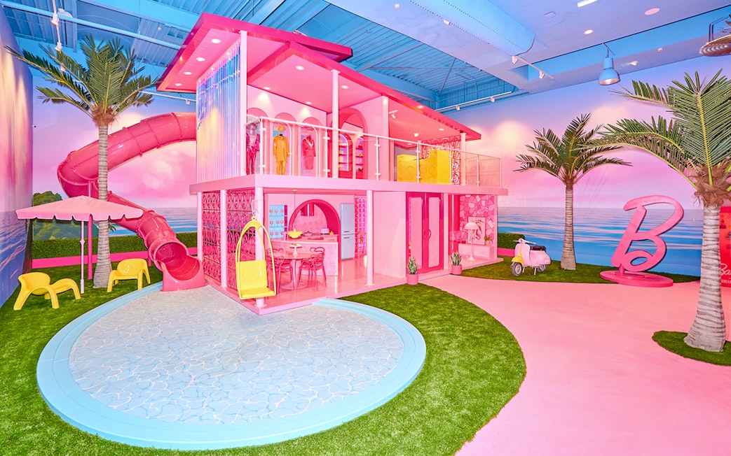 Barbie's House with pool and slide at The Dream Experience, Amsterdam.