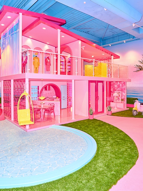 Barbie's House with pool and slide at The Dream Experience, Amsterdam.