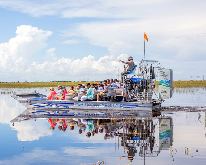 Miami: Everglades Airboat Tour with Reptile Exhibit & Optional Transportation