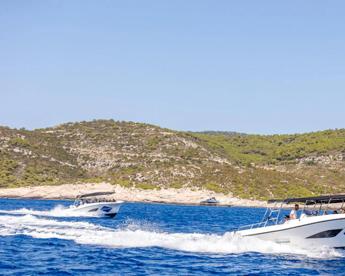 From Split: Blue Lagoon, Duga Bay & Trogir Boat Tour with Snorkeling