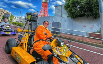 Go-karting near Tokyo Tower with Monkey Kart in Shibuya.