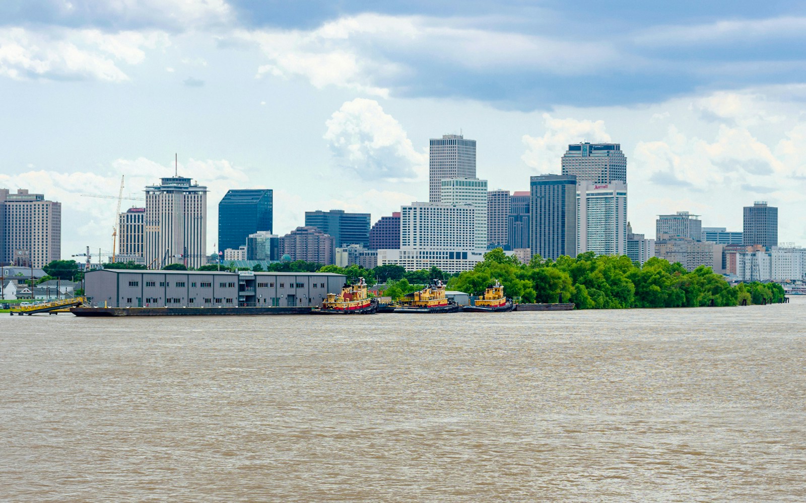 Algiers Point and skyline of New Orleans