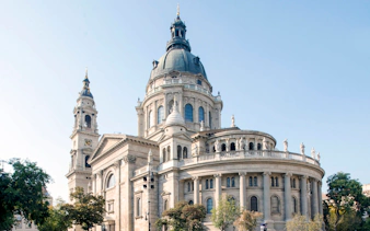 St. Stephen's Basilica in Budapest with its iconic dome and towers.