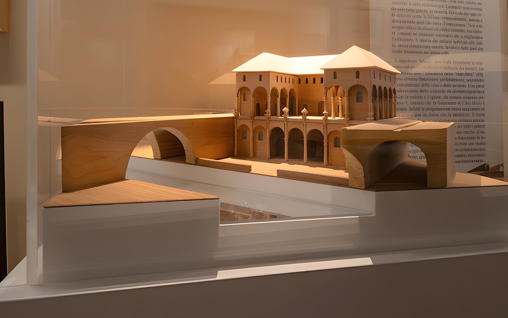 Model of "The Ideal City" by Leonardo da Vinci at Leonardo3 Museum, Milan.