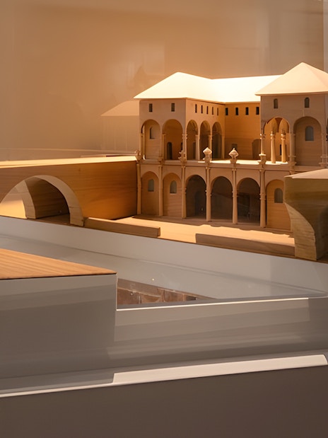 Model of "The Ideal City" by Leonardo da Vinci at Leonardo3 Museum, Milan.