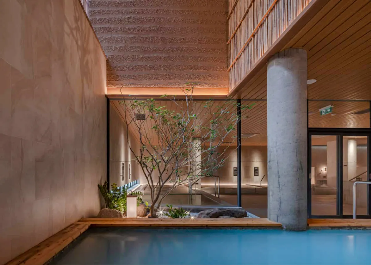 Yunomori Onsen & Spa Sathorn 10 indoor pool area, Bangkok.