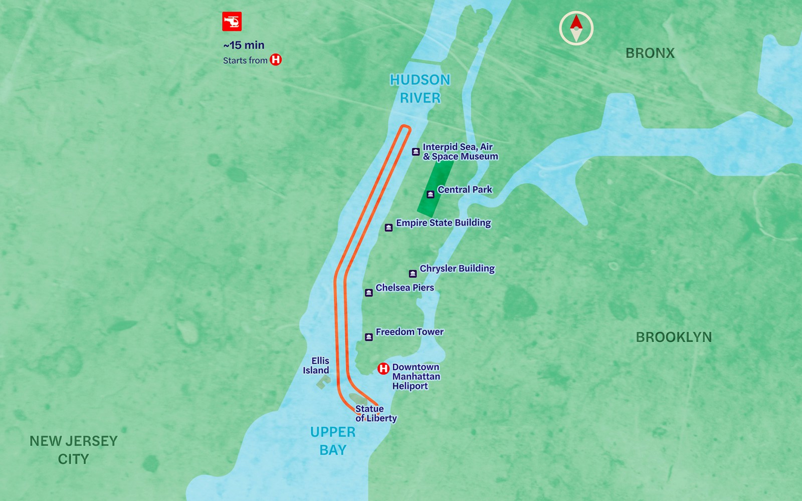 15-Min Standard NYC Helicopter Tour