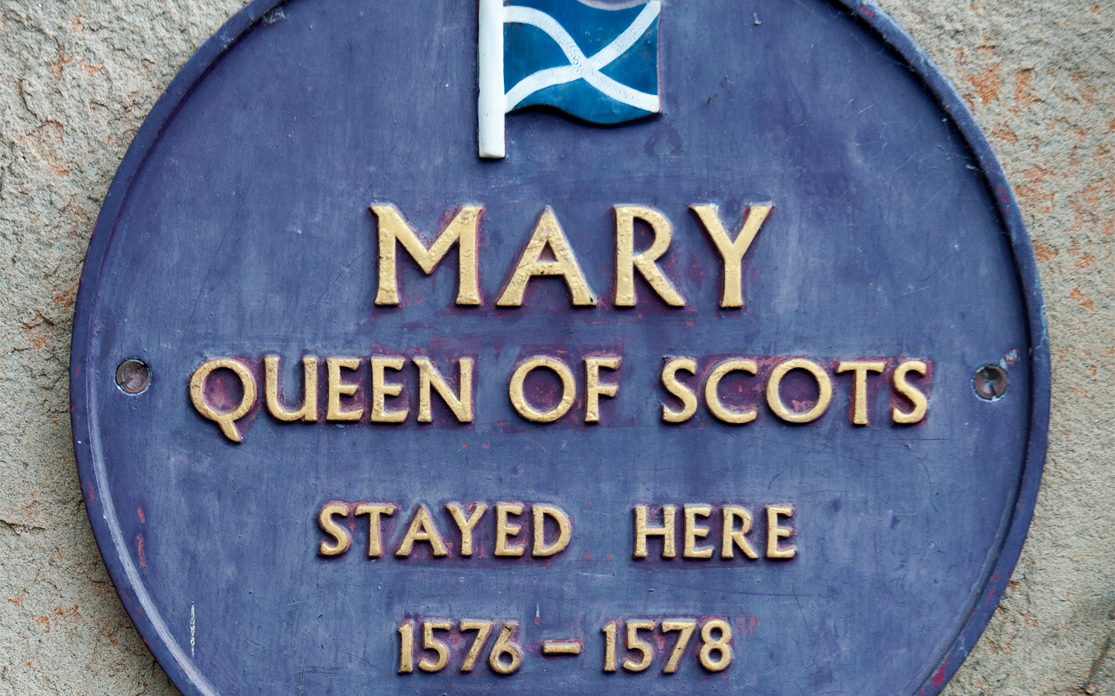Mary Queen of Scots plaque