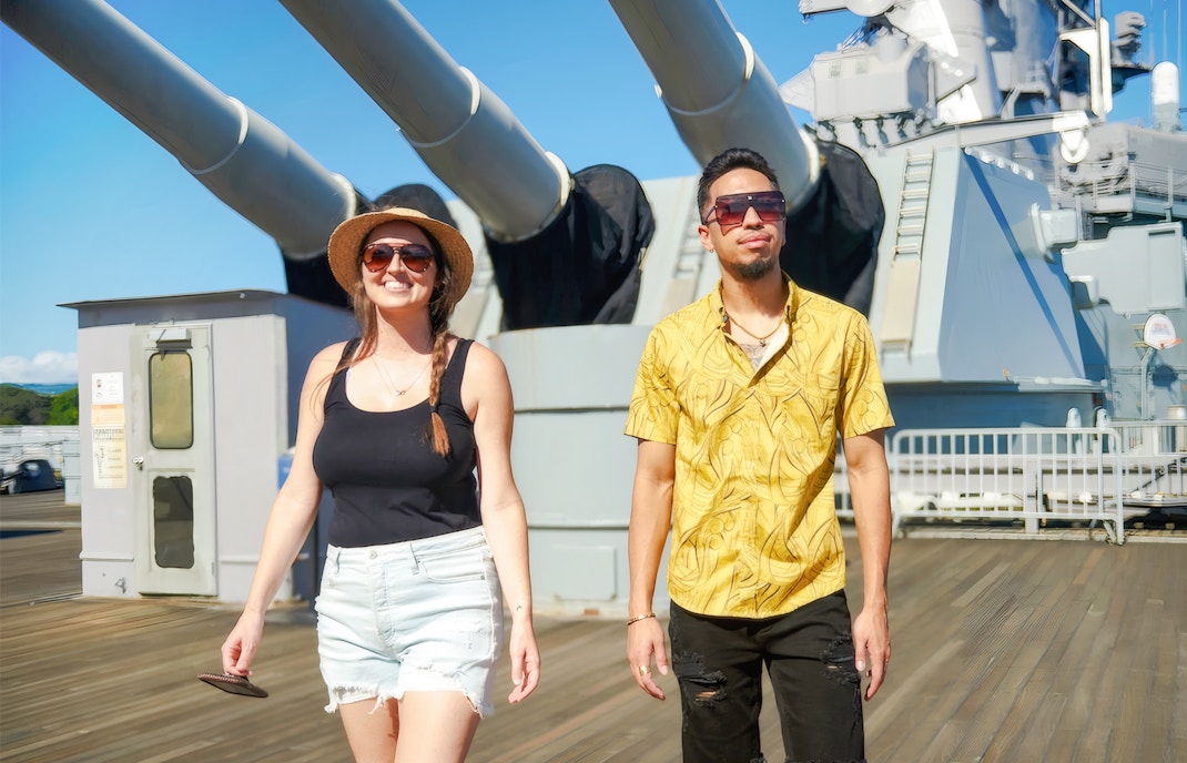 Guests on Battleship Missouri Memorial