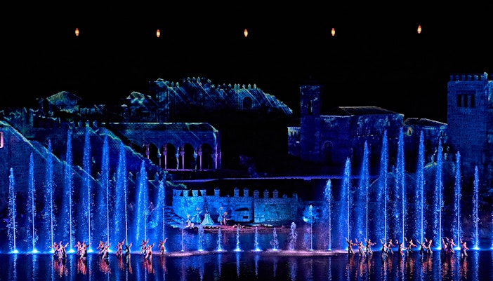 The Dream of Toledo night show with historical reenactments, Puy du Fou España, Toledo, Spain.