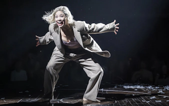 Performer on stage during Cabaret Westend show.