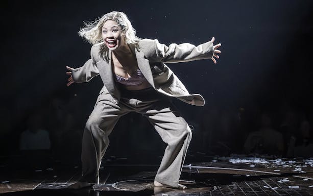 Performer on stage during Cabaret Westend show.