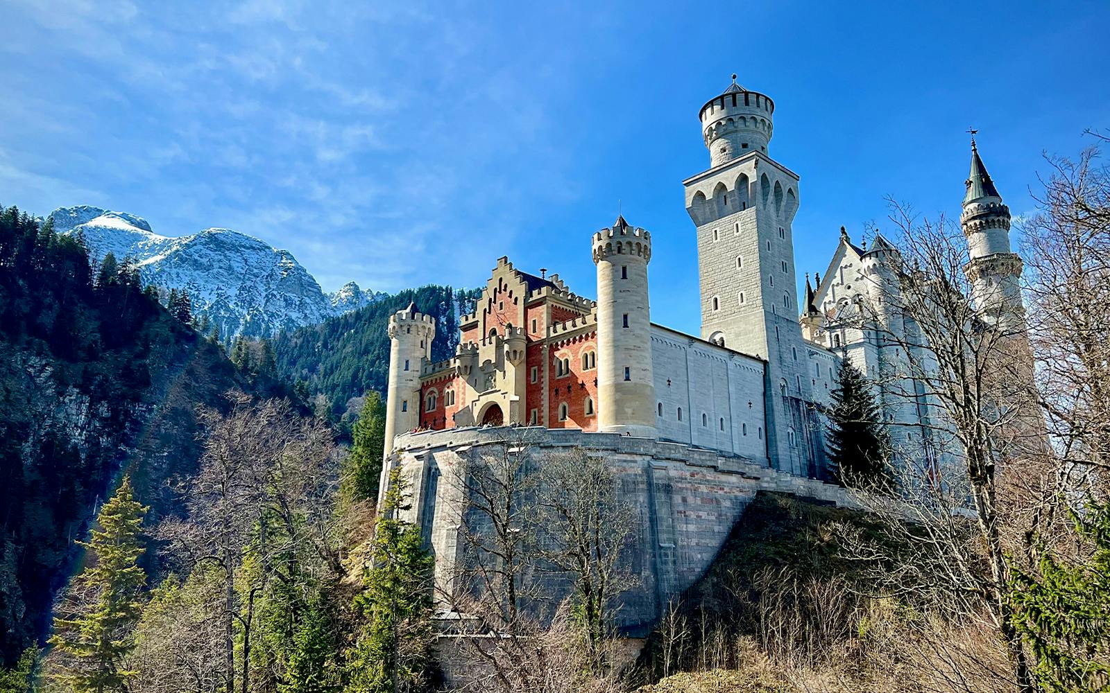 Pittura A Numeri Fai Da Te – Castello Di Neuschwanstein | 40x50 Cm Tela Senza Cornice | Kit Completo Con Colori E Pennelli | Arte Terapia