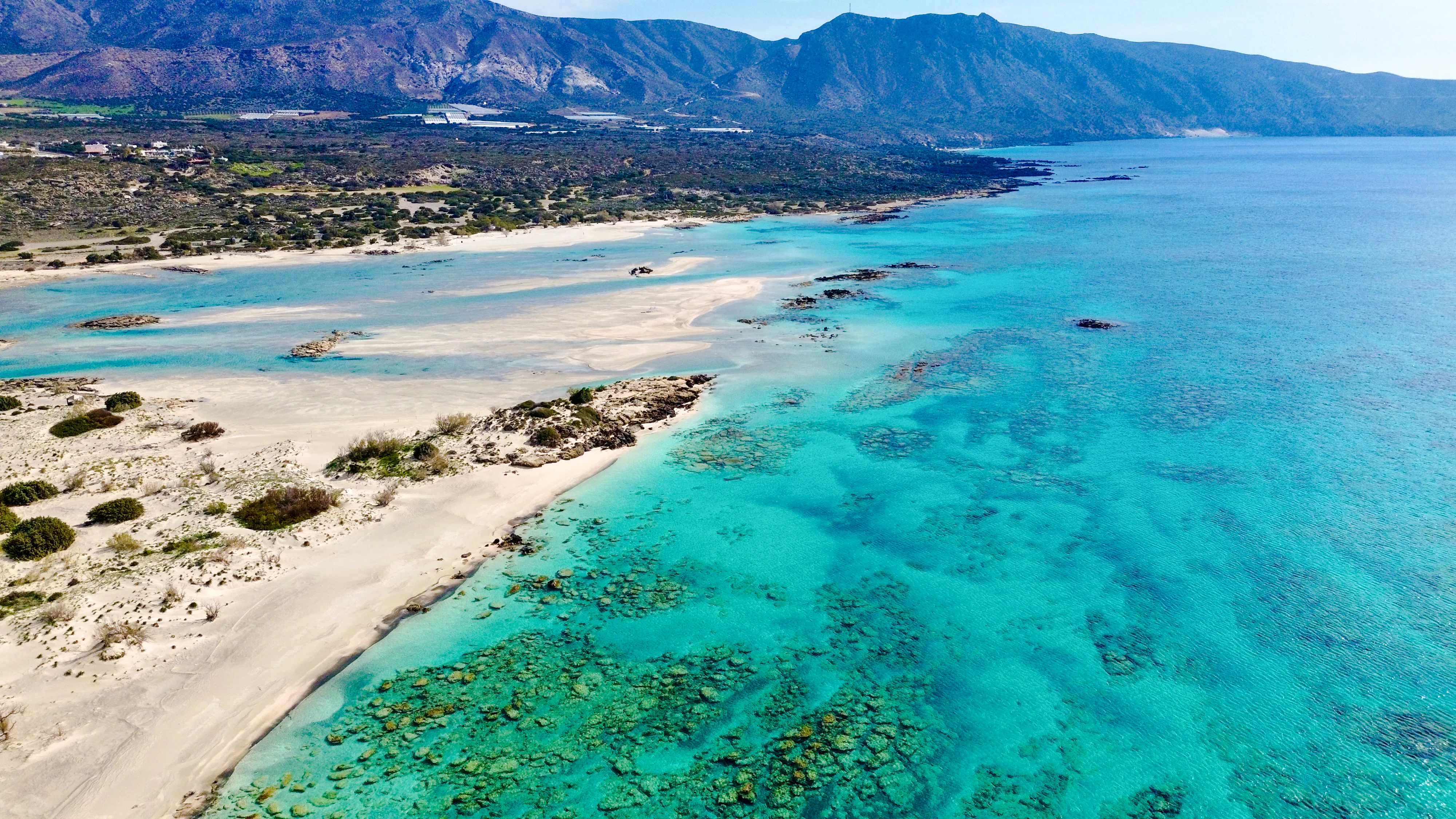 from chania: elafonisi pink sand beach day trip with honey tasting and elos village stop-1