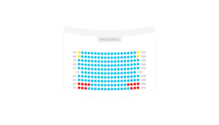 Vaudeville Theatre seating plan image