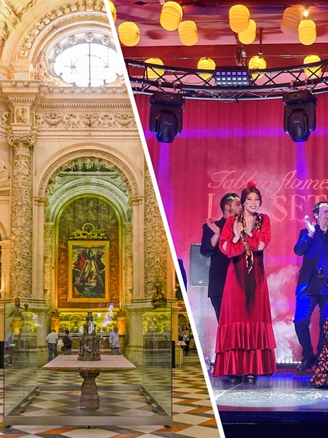 katedralen i sevilla & alcázar i sevilla skippa-kön-biljetter + entré till flamenco show -1