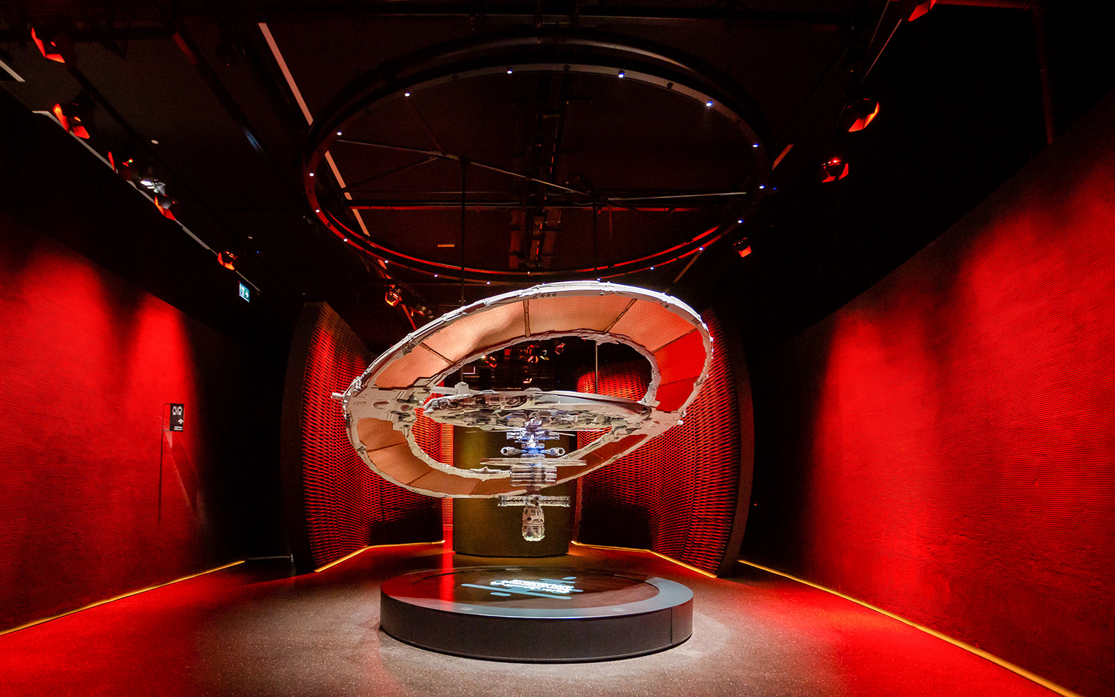 The OSS Hope spacecraft exhibit at Museum of the Future, Dubai.