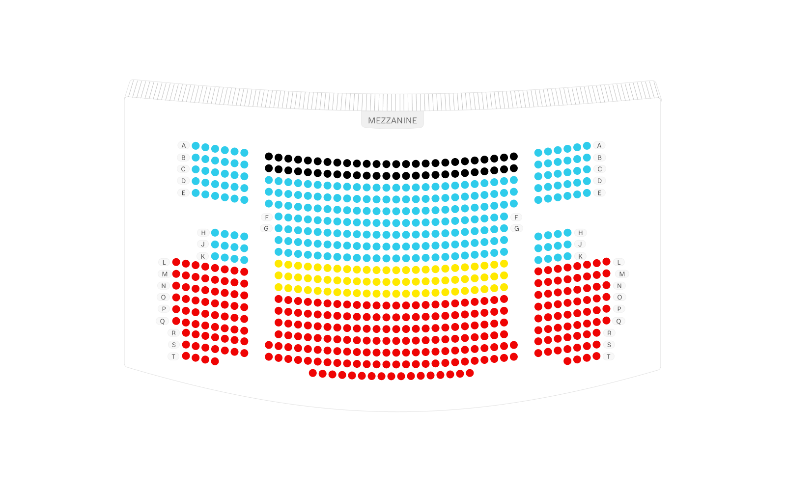 Neil Simon Theatre Mezzanine