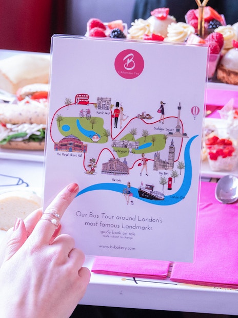 Pastries and sandwiches served on Brigits Bakery bus tour in London.