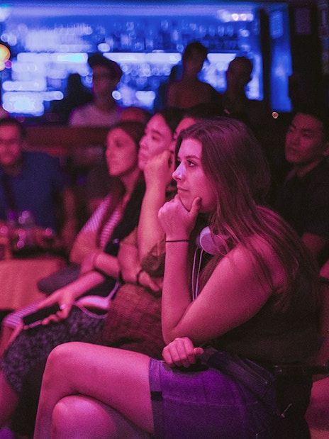 Audience watching Los Tarantos Flamenco Show in Barcelona.