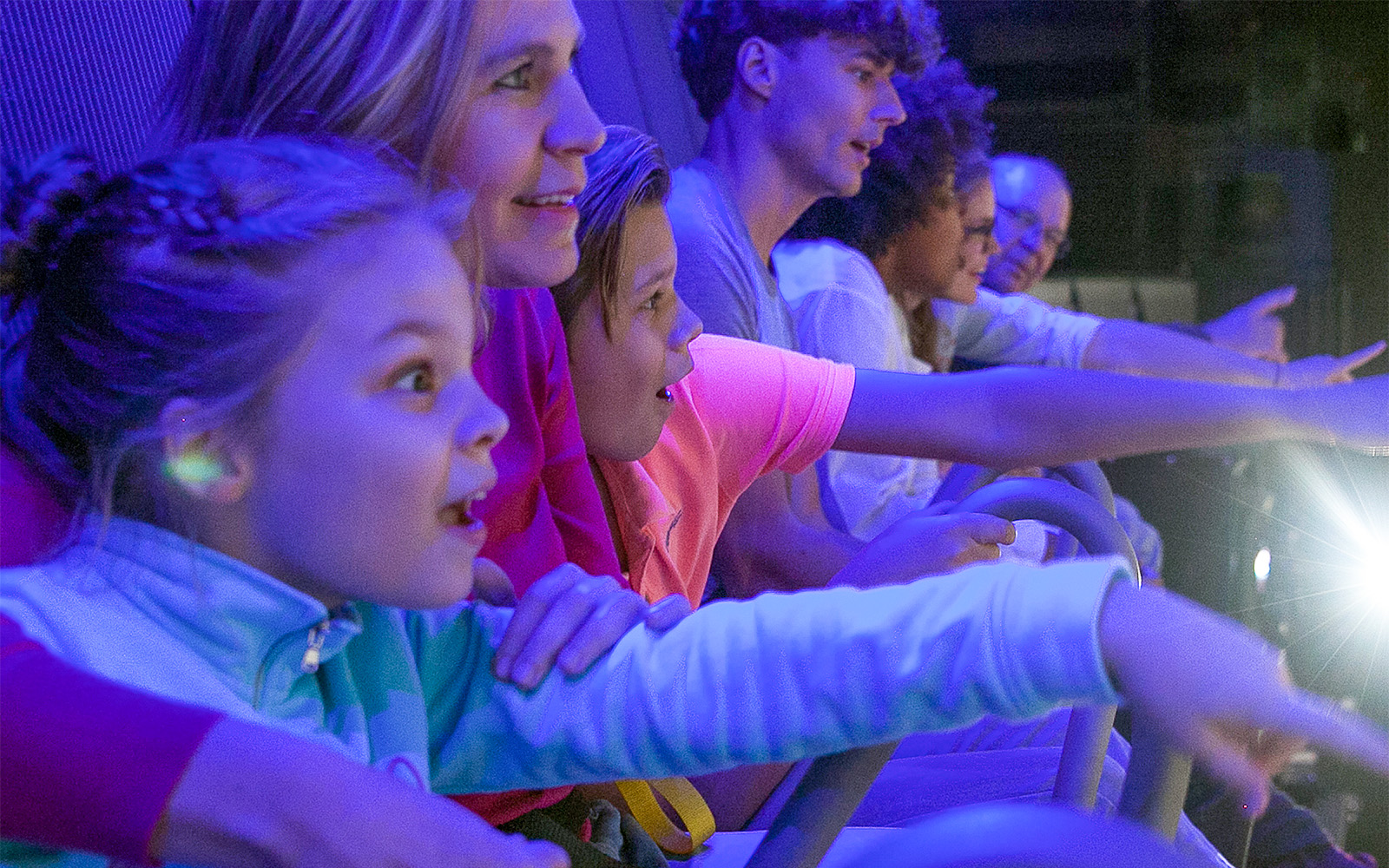 Aerial view of Amsterdam with This Is Holland observation wheel in the foreground.