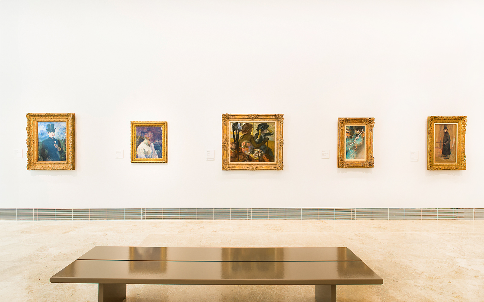 Paintings displayed in Thyssen-Bornemisza Museum gallery, Madrid.