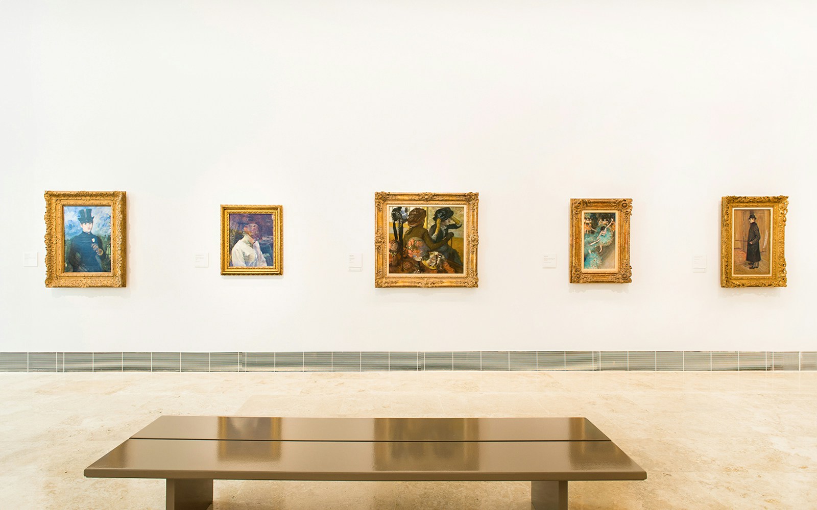 Paintings displayed in Thyssen-Bornemisza Museum gallery, Madrid.