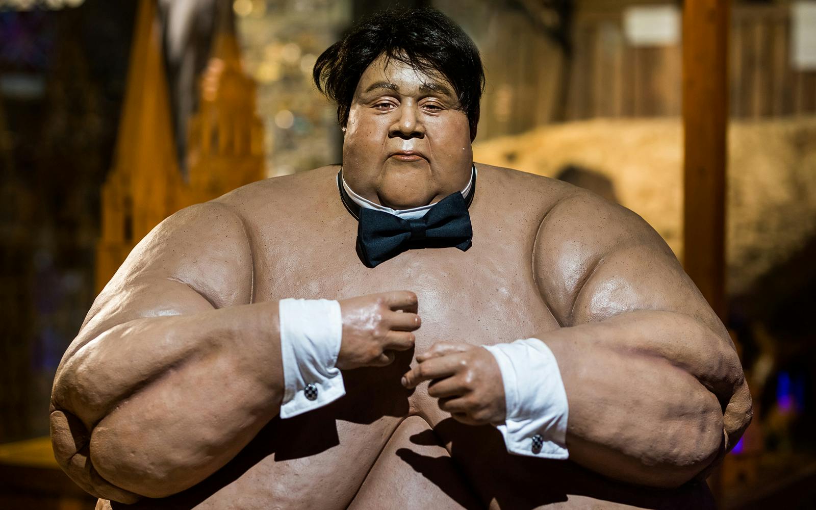 Wax figure at Ripley's Believe It or Not! museum exhibit.