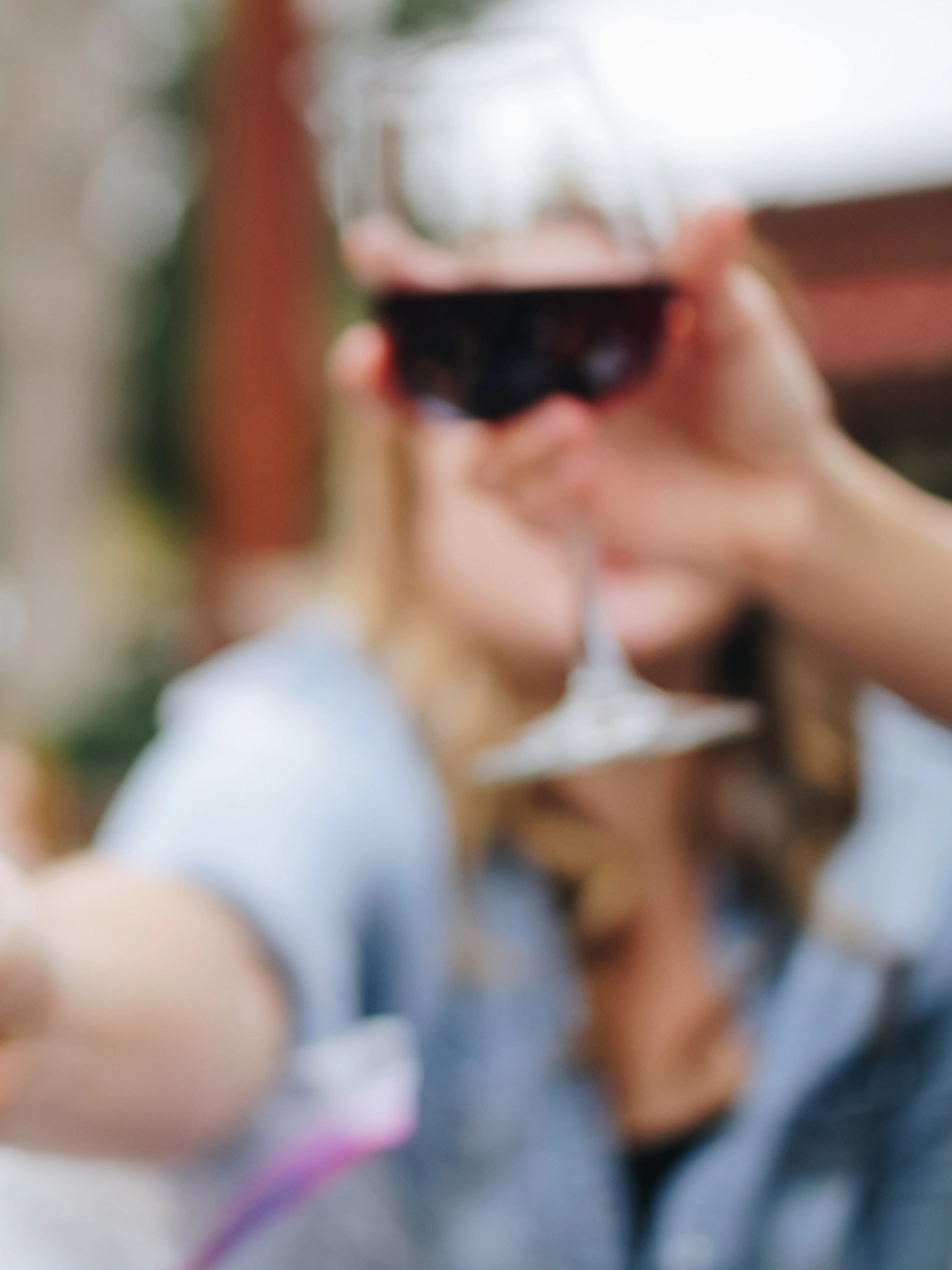 Wine glasses raised in a toast during a Florence wine experience in Chianti Hills.