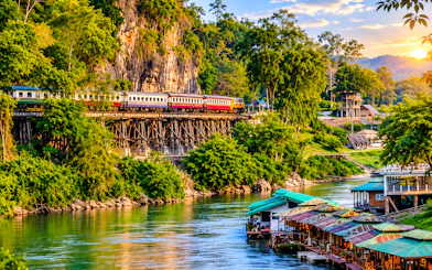 From Bangkok: Bridge Over the River Kwai and Elephants World Private Guided Tour with Lunch
