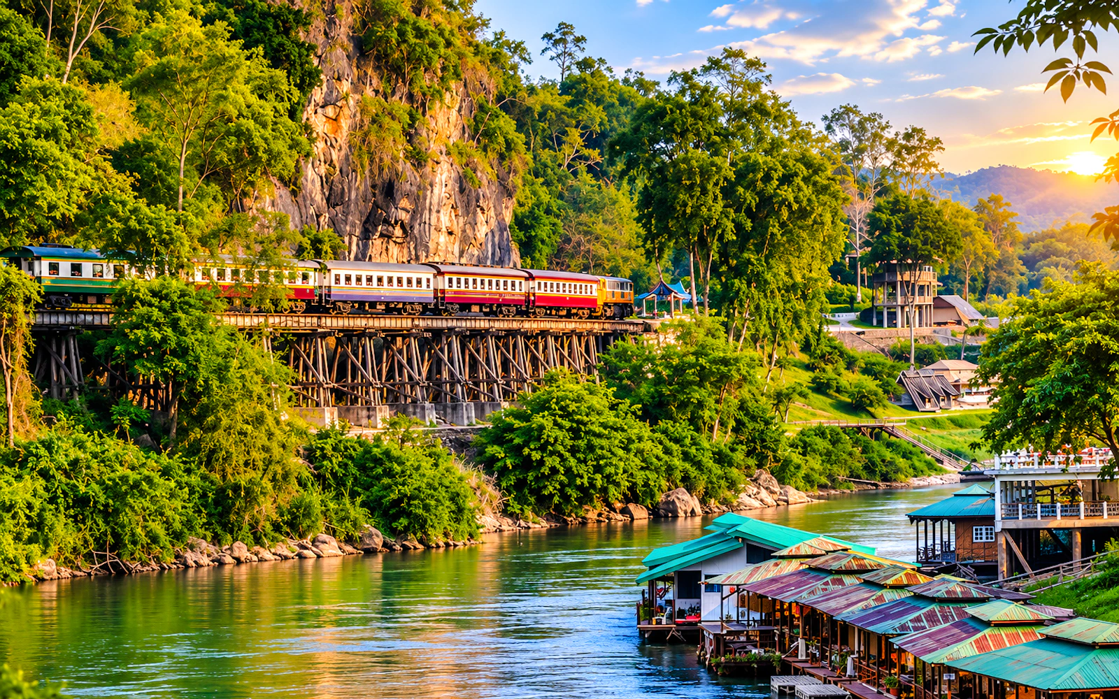 From Bangkok: Bridge Over the River Kwai and Elephants World Private Guided Tour with Lunch (Product 53123)