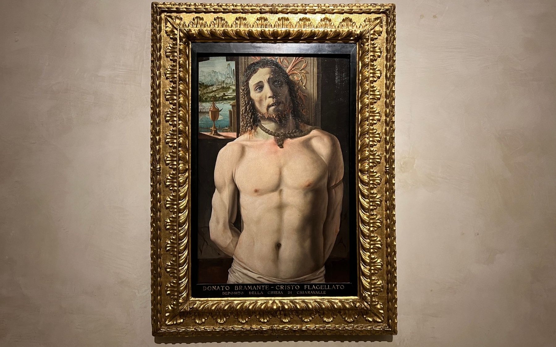 Christ at the Column painting in Pinacoteca di Brera, Milan.