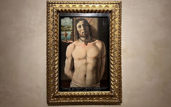 Christ at the Column painting in Pinacoteca di Brera, Milan.