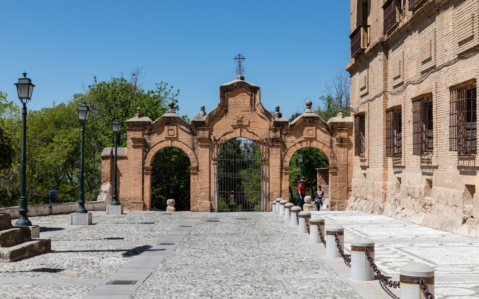 Entrance to the Sanctuary of the Caves of Sacromonte in Granada, Spain.