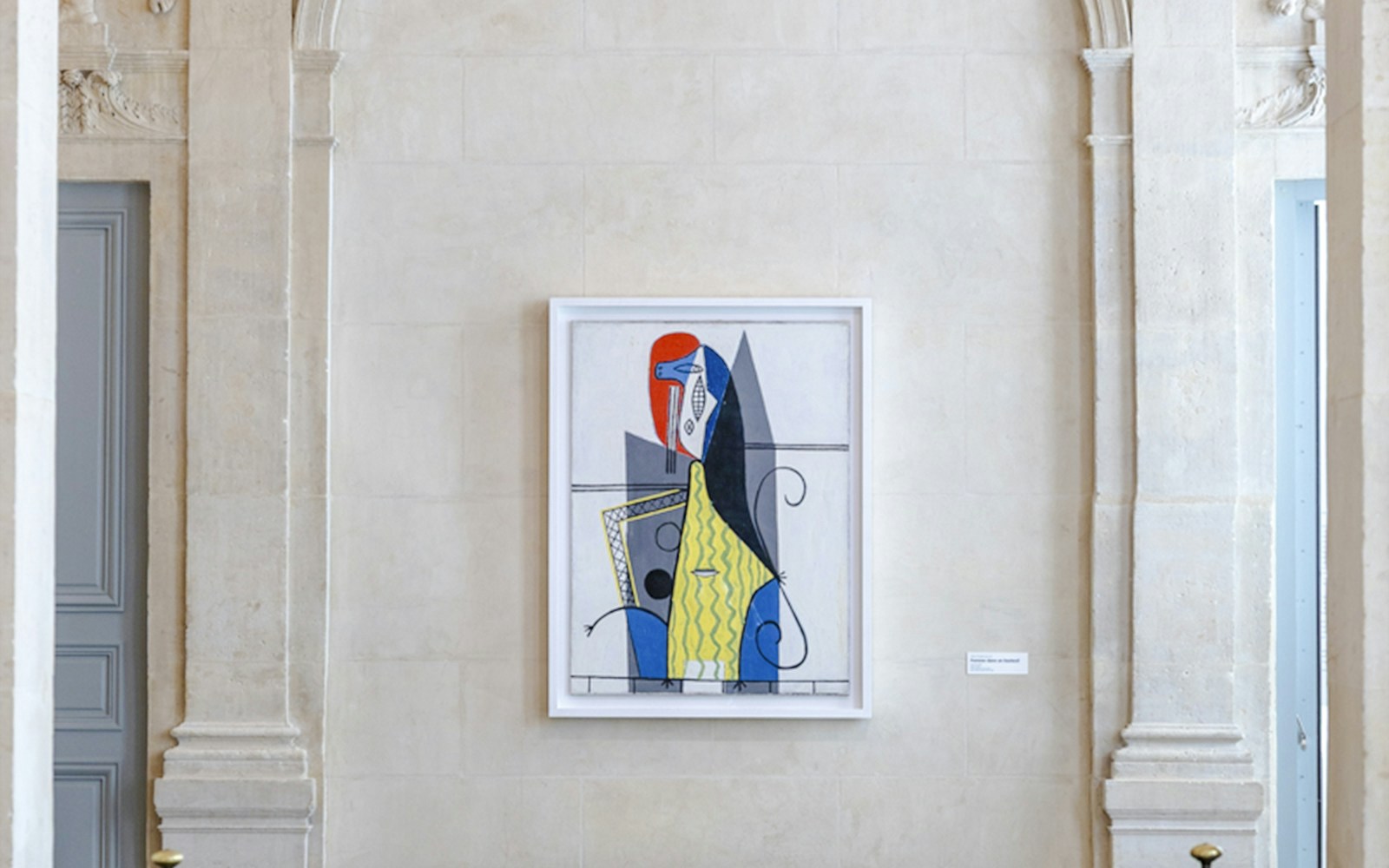 Picasso Museum Paris artwork display featuring abstract painting.