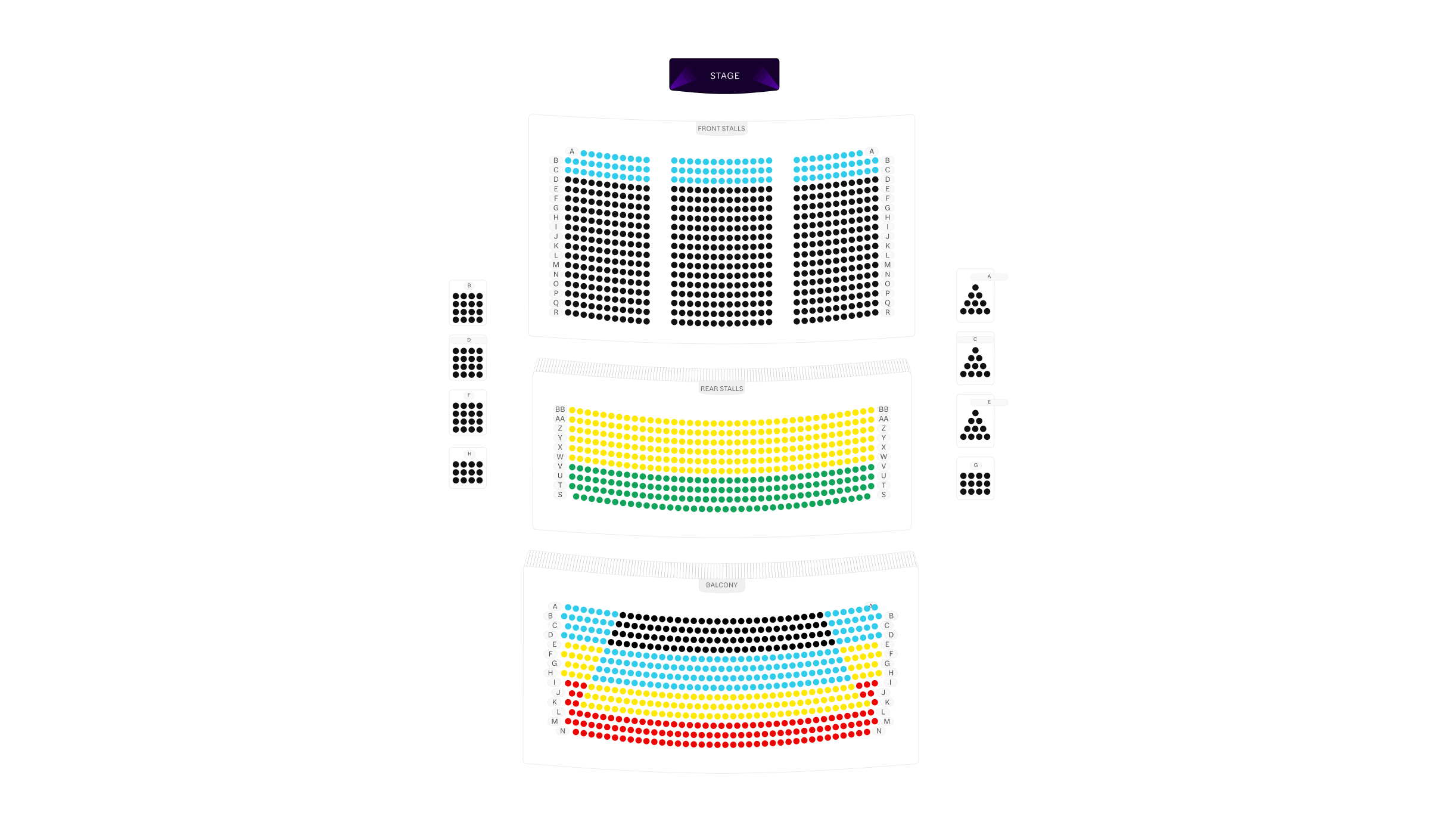 Cliffs Pavilion Seating Plan