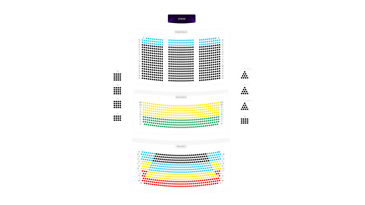 Cliffs Pavilion Theatre Seating Plan image