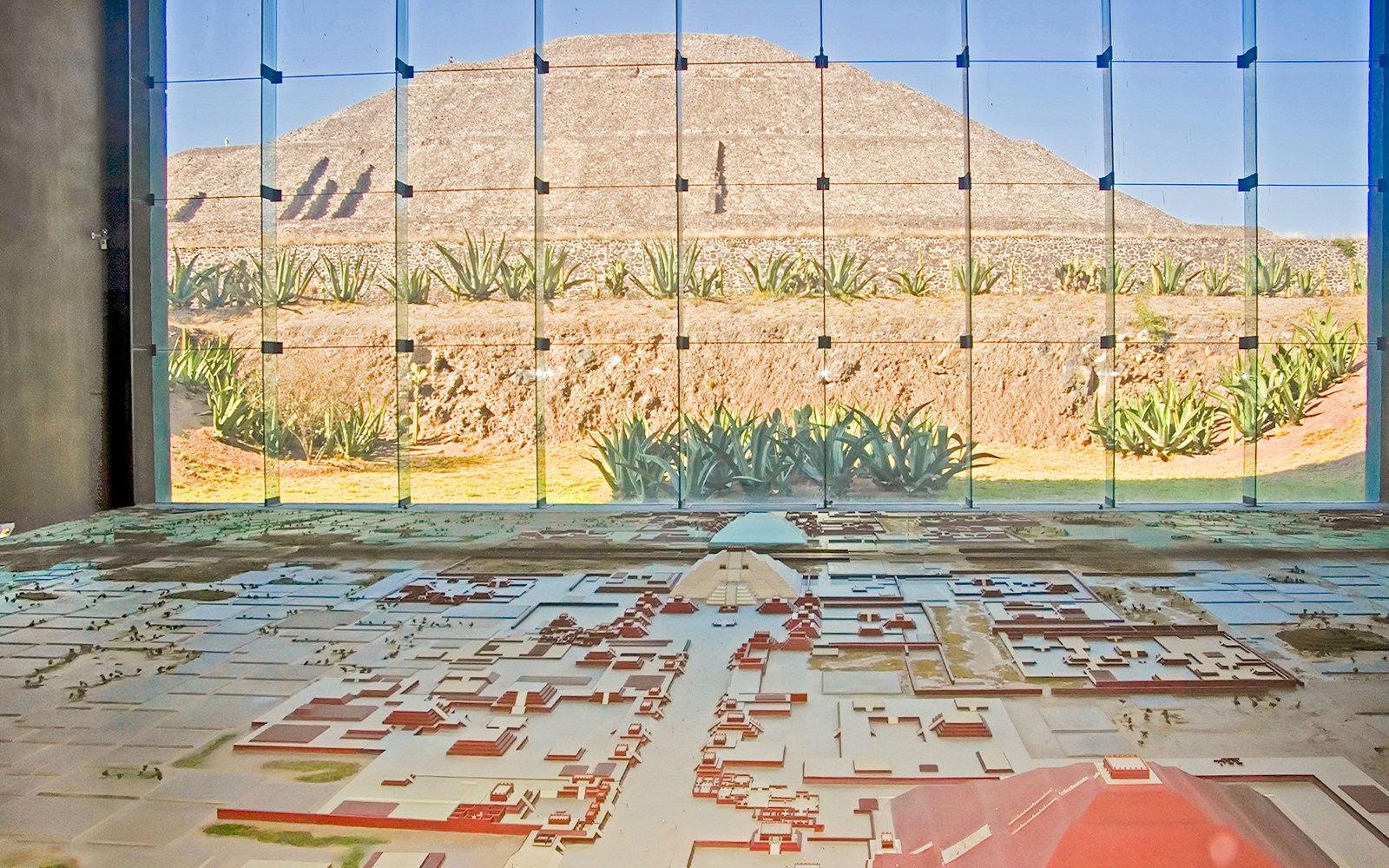 Teotihuacan museum artifacts display in Mexico showcasing ancient Mesoamerican culture.