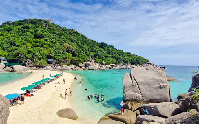 fra koh samui: tur med hurtigbåt til koh tao og koh nang yuan med snorkling og lunsj-1
