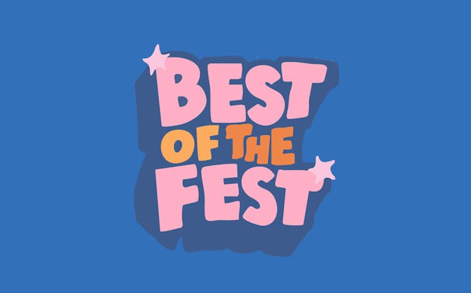 Best of the Fest" text with stars on a blue background.
