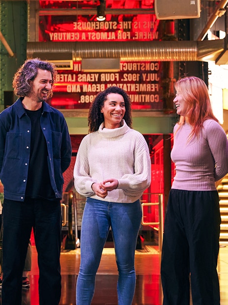 Guests enjoying exhibits inside the Guinness Storehouse.