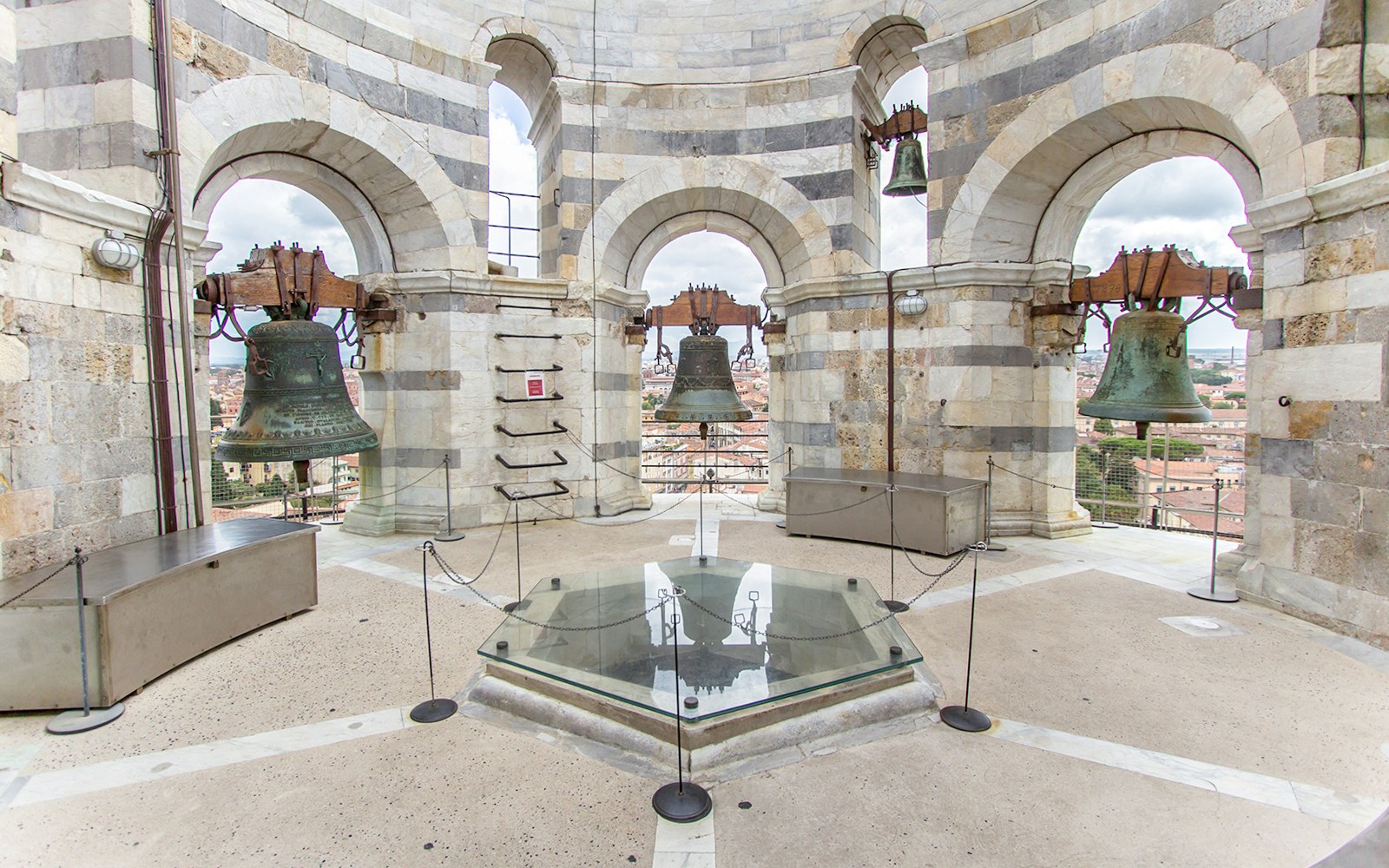 The Church Bells placed on top of the Leaning Tower