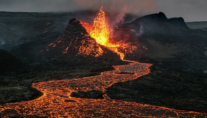 volcano eruption