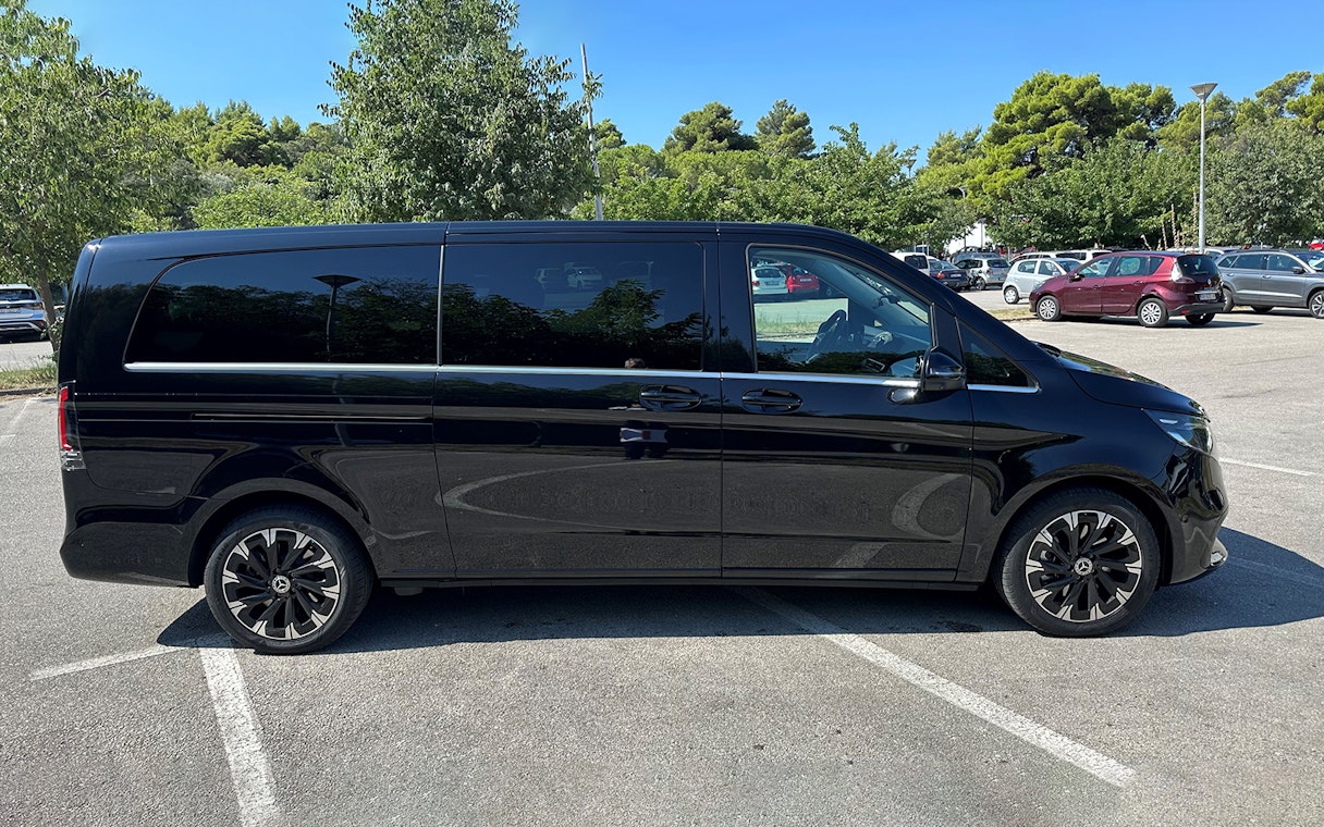 Luxury black van used for transfers on Private Day Tour from Split.