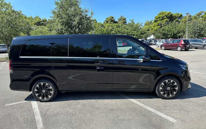 Luxury black van used for transfers on Private Day Tour from Split.