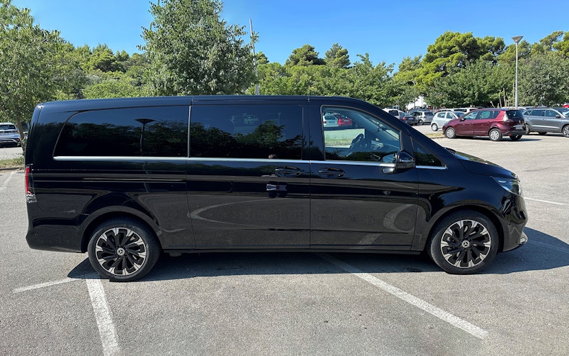 Luxury black van used for transfers on Private Day Tour from Split.