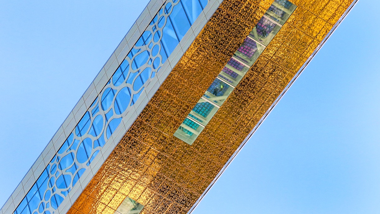 The glass bridge at Dubai Frame