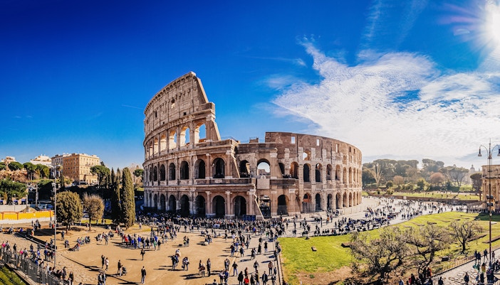 Panoramic view of the Colosseum